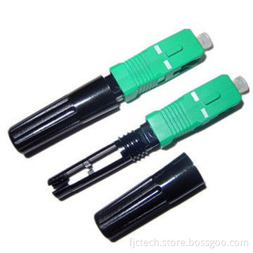 FTTH SC APC Fast Connector, Easy to Assembly, Convenient for Field Installation